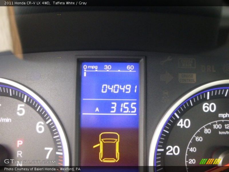 Taffeta White / Gray 2011 Honda CR-V LX 4WD