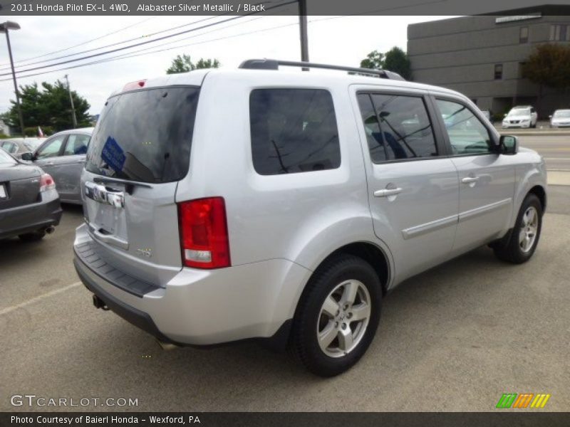 Alabaster Silver Metallic / Black 2011 Honda Pilot EX-L 4WD