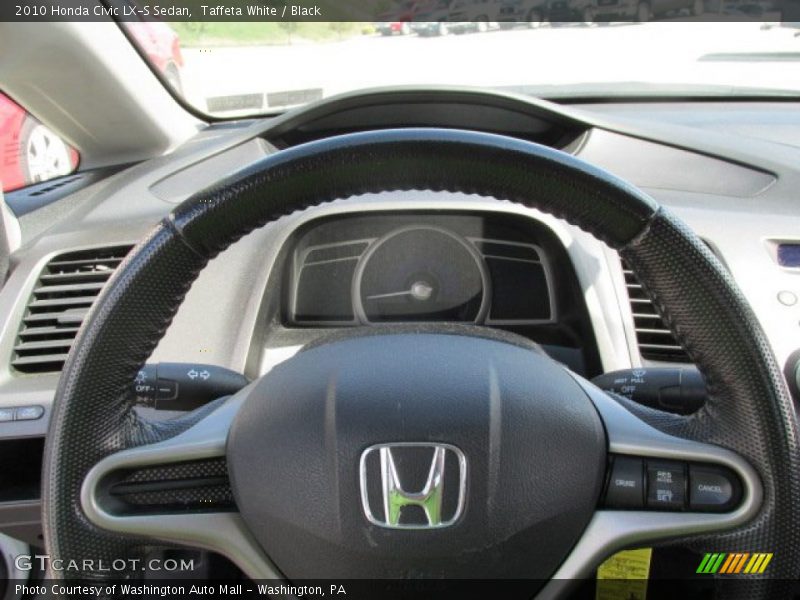 Taffeta White / Black 2010 Honda Civic LX-S Sedan
