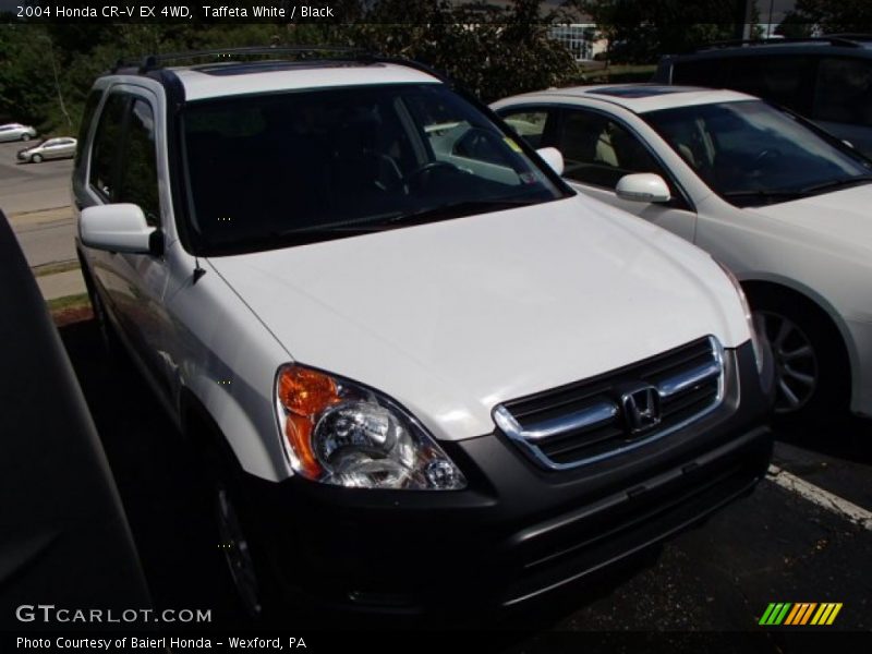 Taffeta White / Black 2004 Honda CR-V EX 4WD