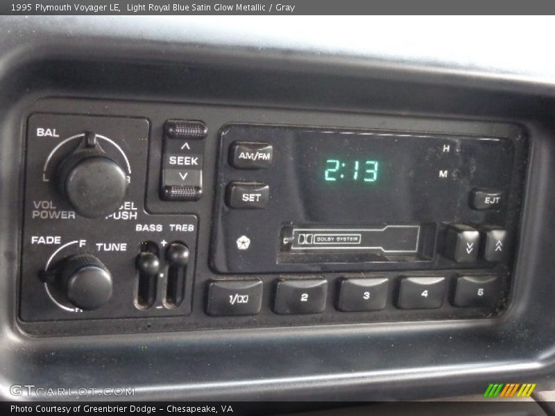 Light Royal Blue Satin Glow Metallic / Gray 1995 Plymouth Voyager LE