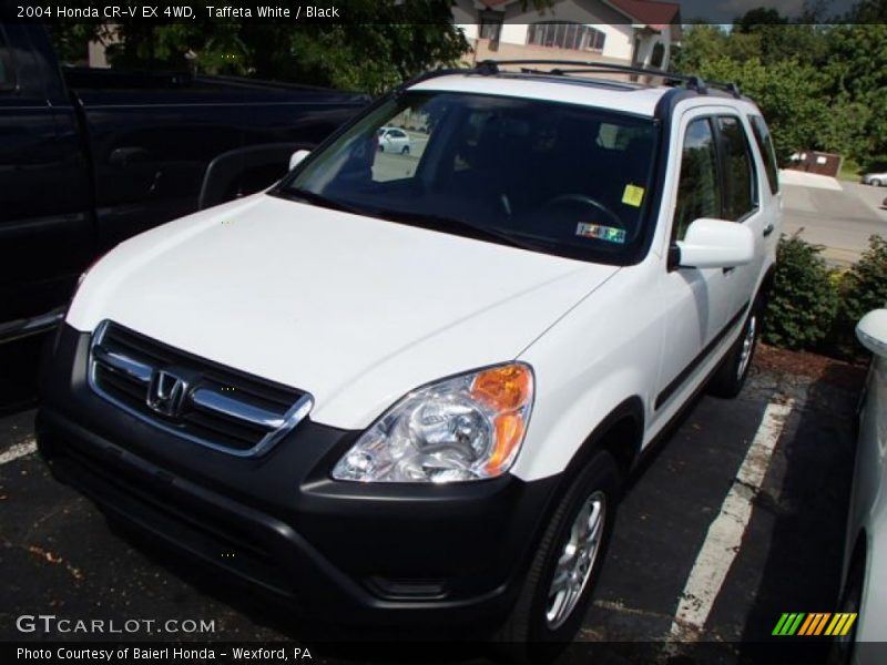 Taffeta White / Black 2004 Honda CR-V EX 4WD
