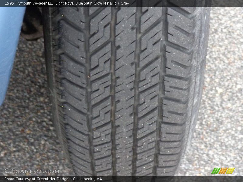 Light Royal Blue Satin Glow Metallic / Gray 1995 Plymouth Voyager LE