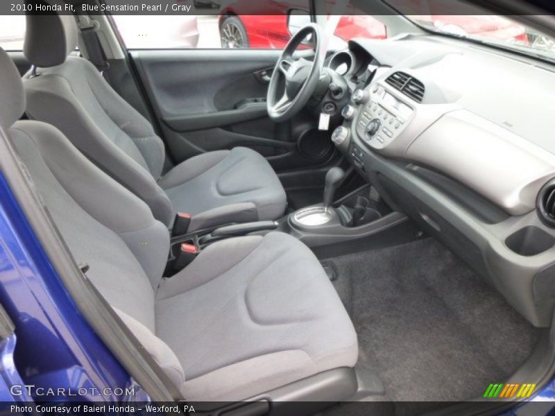 Blue Sensation Pearl / Gray 2010 Honda Fit