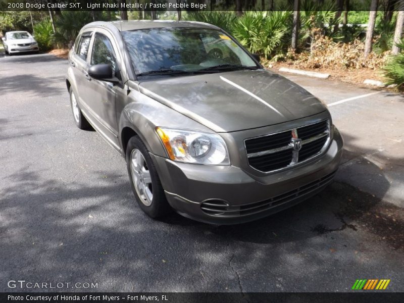 Light Khaki Metallic / Pastel Pebble Beige 2008 Dodge Caliber SXT