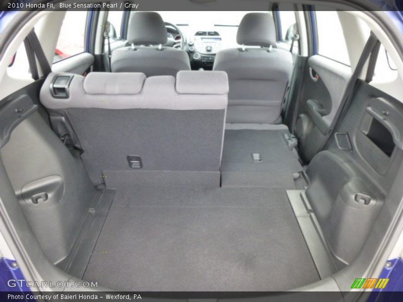 Blue Sensation Pearl / Gray 2010 Honda Fit