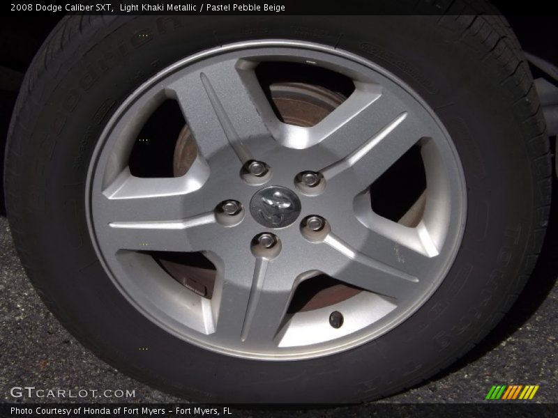 Light Khaki Metallic / Pastel Pebble Beige 2008 Dodge Caliber SXT