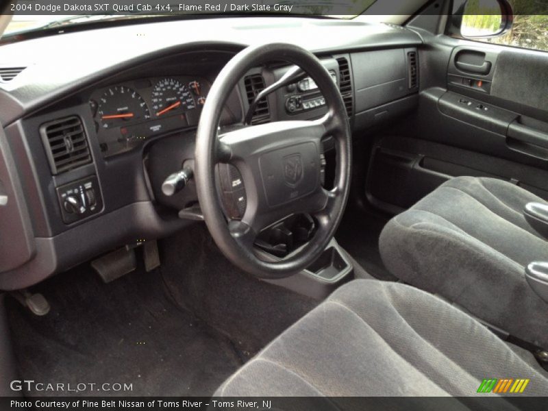 Flame Red / Dark Slate Gray 2004 Dodge Dakota SXT Quad Cab 4x4