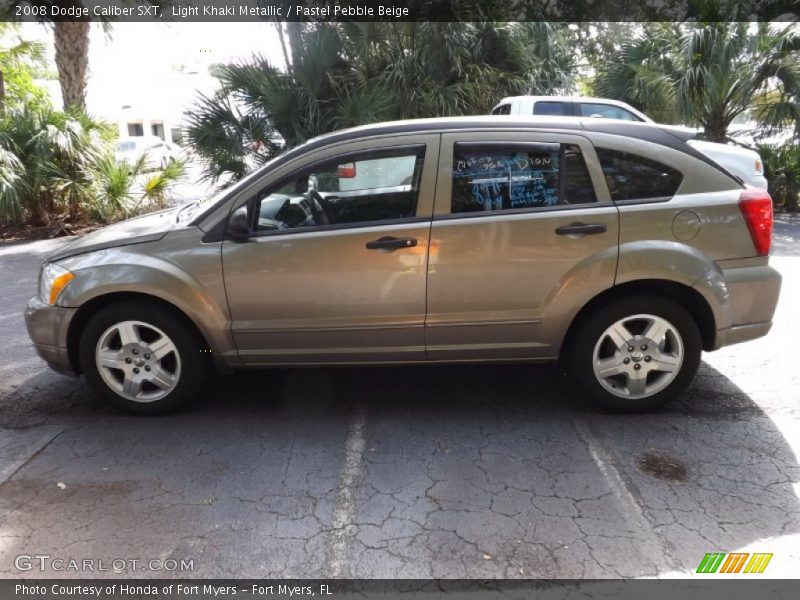 Light Khaki Metallic / Pastel Pebble Beige 2008 Dodge Caliber SXT