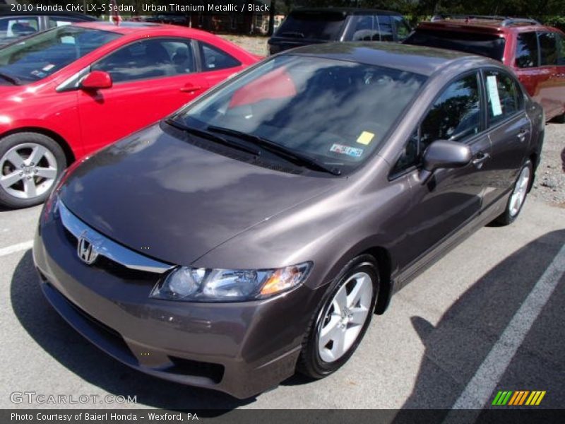 Urban Titanium Metallic / Black 2010 Honda Civic LX-S Sedan