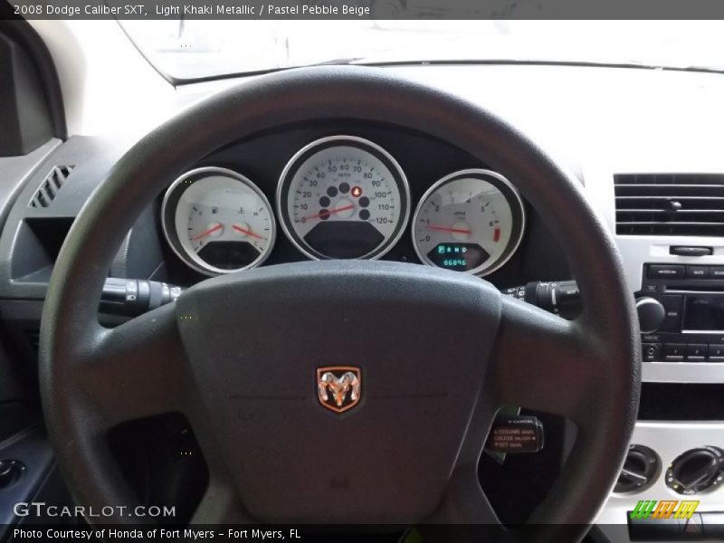 Light Khaki Metallic / Pastel Pebble Beige 2008 Dodge Caliber SXT