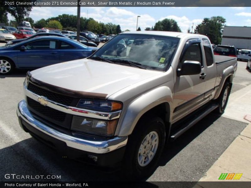 Silver Birch Metallic / Medium Dark Pewter 2005 Chevrolet Colorado Z71 Extended Cab 4x4