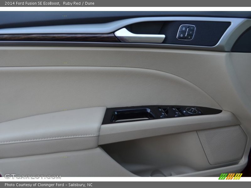 Ruby Red / Dune 2014 Ford Fusion SE EcoBoost