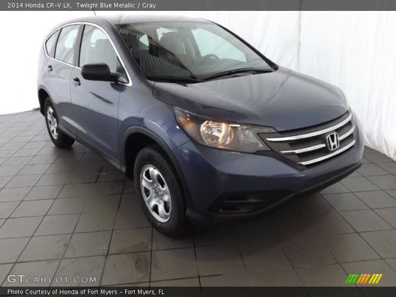 Twilight Blue Metallic / Gray 2014 Honda CR-V LX