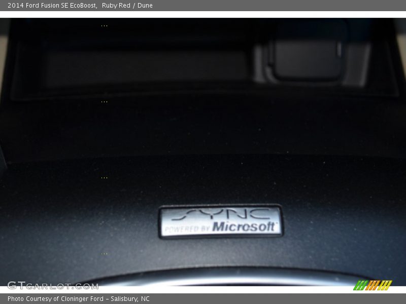 Ruby Red / Dune 2014 Ford Fusion SE EcoBoost