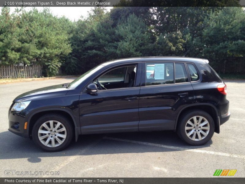 Deep Black Metallic / Charcoal 2010 Volkswagen Tiguan S