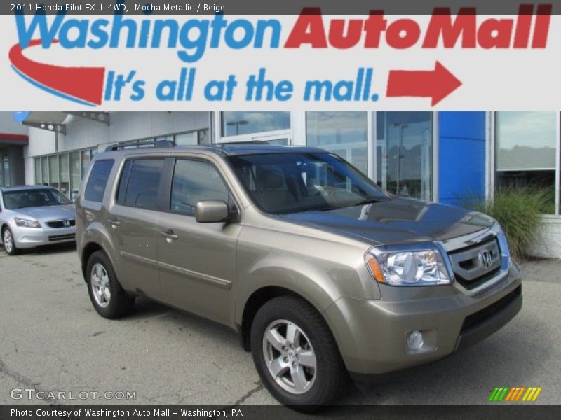 Mocha Metallic / Beige 2011 Honda Pilot EX-L 4WD