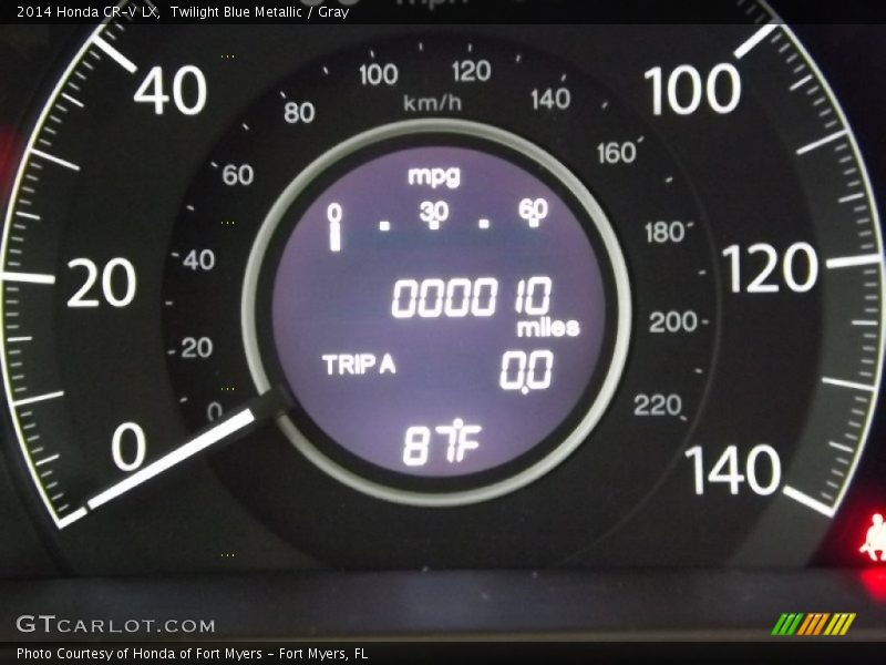 Twilight Blue Metallic / Gray 2014 Honda CR-V LX