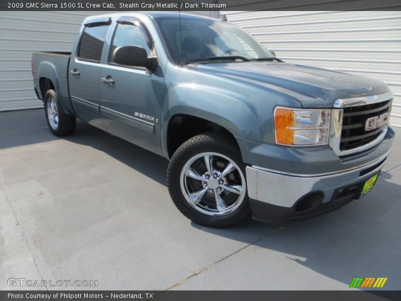 Stealth Gray Metallic / Dark Titanium 2009 GMC Sierra 1500 SL Crew Cab