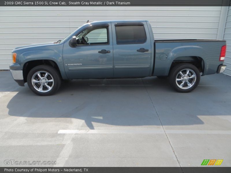 Stealth Gray Metallic / Dark Titanium 2009 GMC Sierra 1500 SL Crew Cab