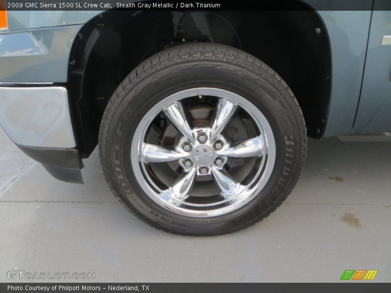 Stealth Gray Metallic / Dark Titanium 2009 GMC Sierra 1500 SL Crew Cab