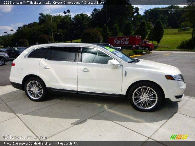 Crystal Champagne / Charcoal Black 2013 Lincoln MKT EcoBoost AWD