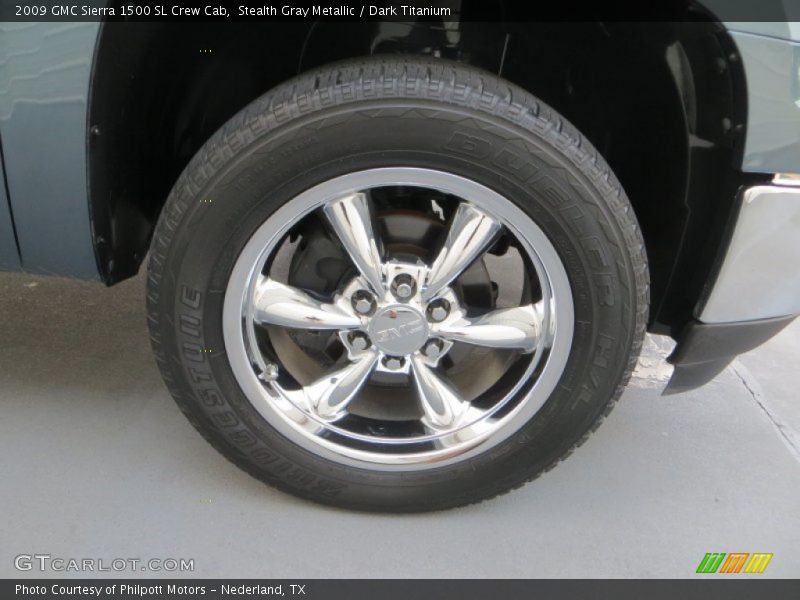 Stealth Gray Metallic / Dark Titanium 2009 GMC Sierra 1500 SL Crew Cab