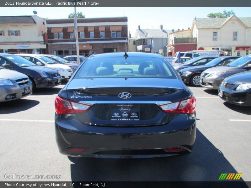 Pacific Blue Pearl / Gray 2012 Hyundai Sonata GLS