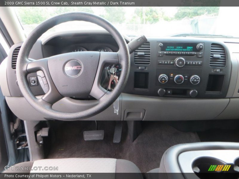 Stealth Gray Metallic / Dark Titanium 2009 GMC Sierra 1500 SL Crew Cab