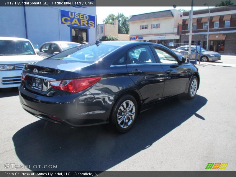 Pacific Blue Pearl / Gray 2012 Hyundai Sonata GLS