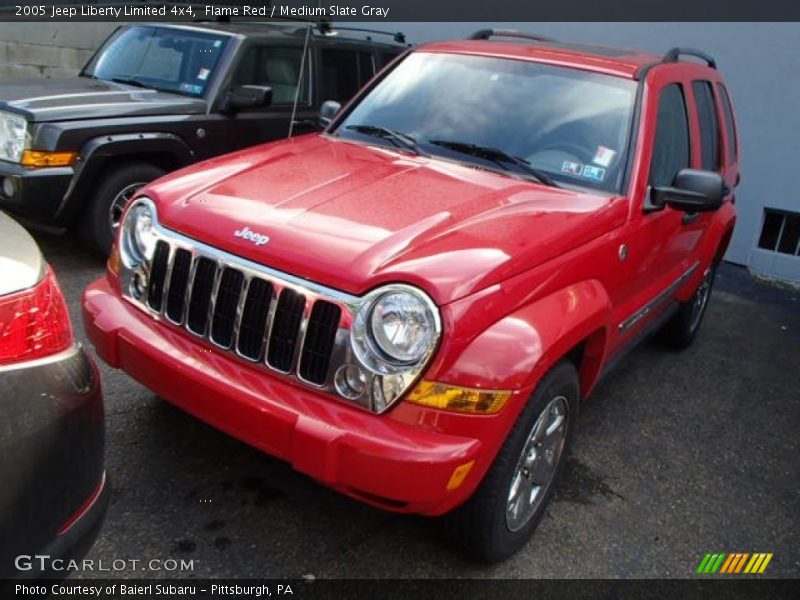 Flame Red / Medium Slate Gray 2005 Jeep Liberty Limited 4x4