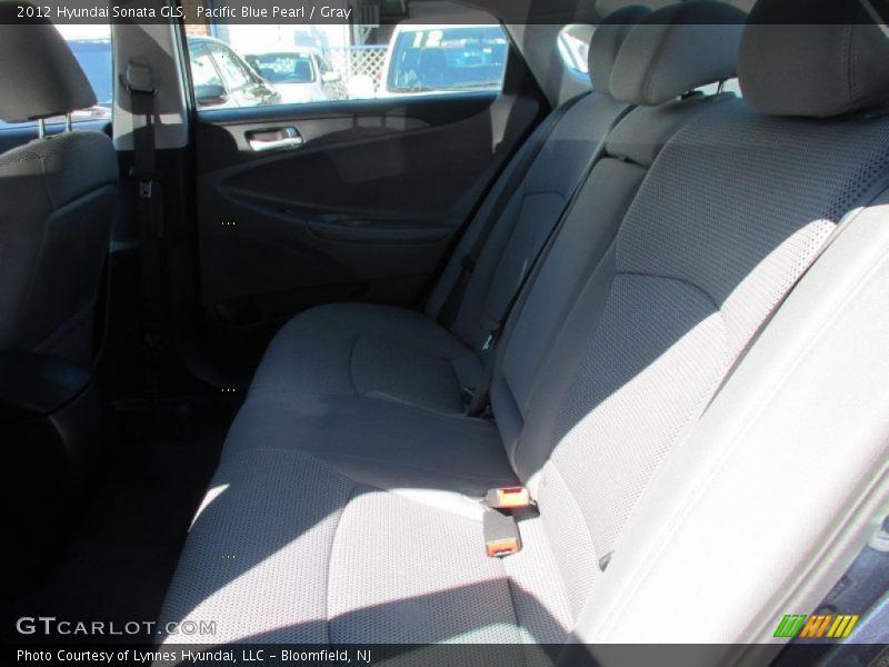 Pacific Blue Pearl / Gray 2012 Hyundai Sonata GLS