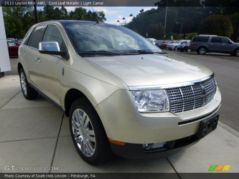 Gold Leaf Metallic / Light Camel 2010 Lincoln MKX AWD