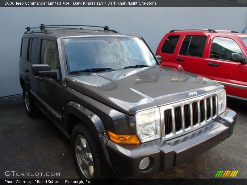 Dark Khaki Pearl / Dark Khaki/Light Graystone 2006 Jeep Commander Limited 4x4