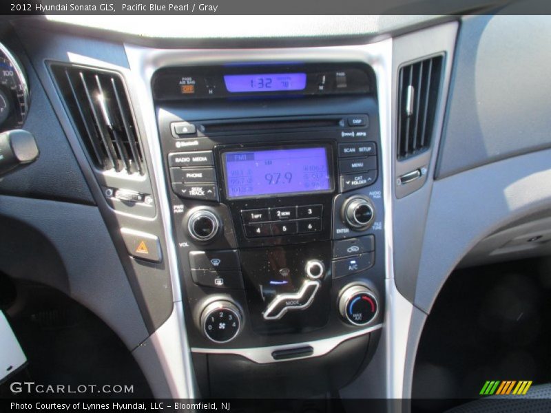 Pacific Blue Pearl / Gray 2012 Hyundai Sonata GLS