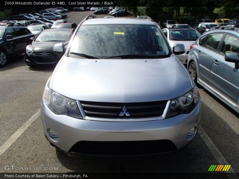 Cool Silver Metallic / Black 2009 Mitsubishi Outlander ES 4WD