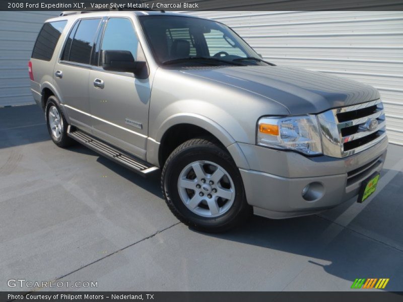 Vapor Silver Metallic / Charcoal Black 2008 Ford Expedition XLT