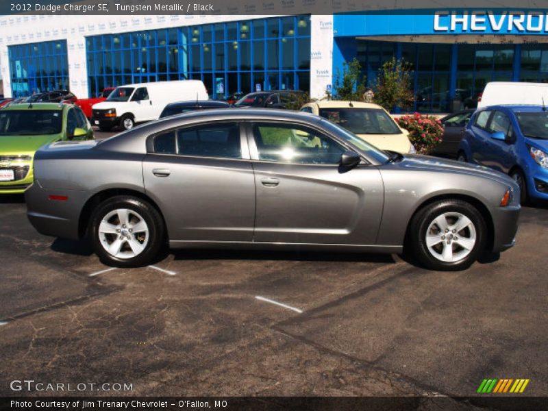 Tungsten Metallic / Black 2012 Dodge Charger SE
