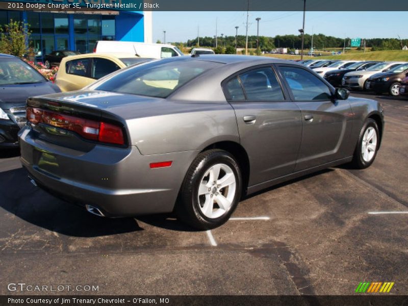 Tungsten Metallic / Black 2012 Dodge Charger SE