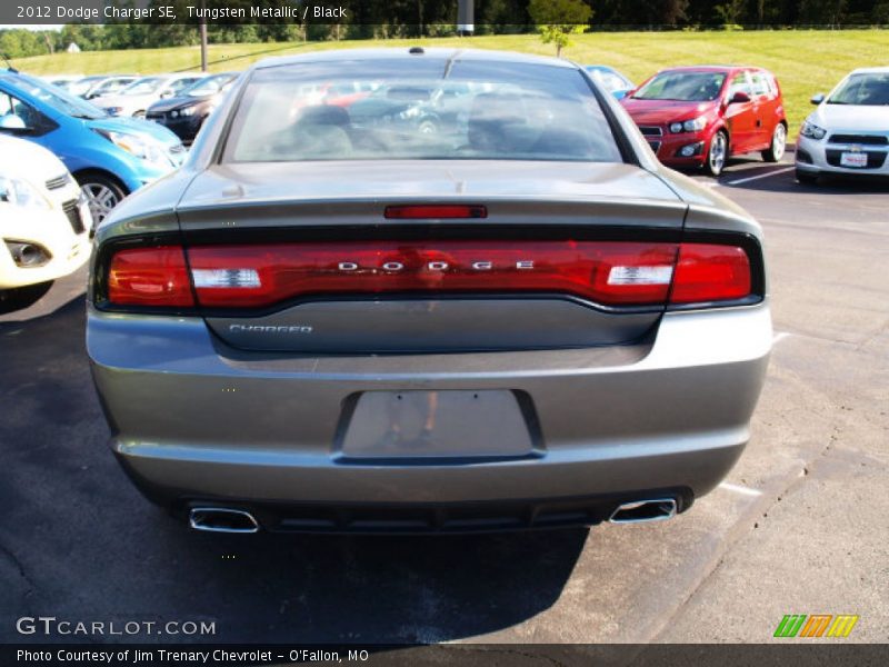 Tungsten Metallic / Black 2012 Dodge Charger SE