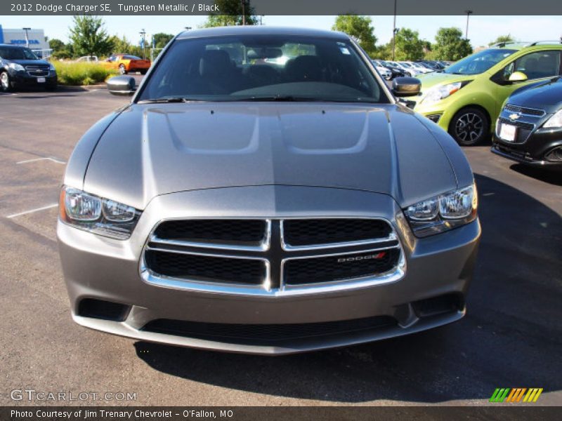 Tungsten Metallic / Black 2012 Dodge Charger SE