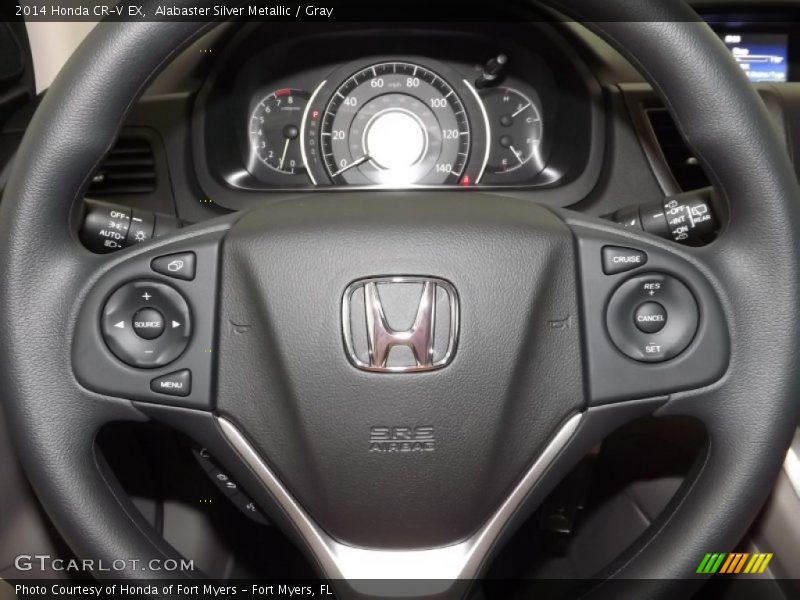 Alabaster Silver Metallic / Gray 2014 Honda CR-V EX
