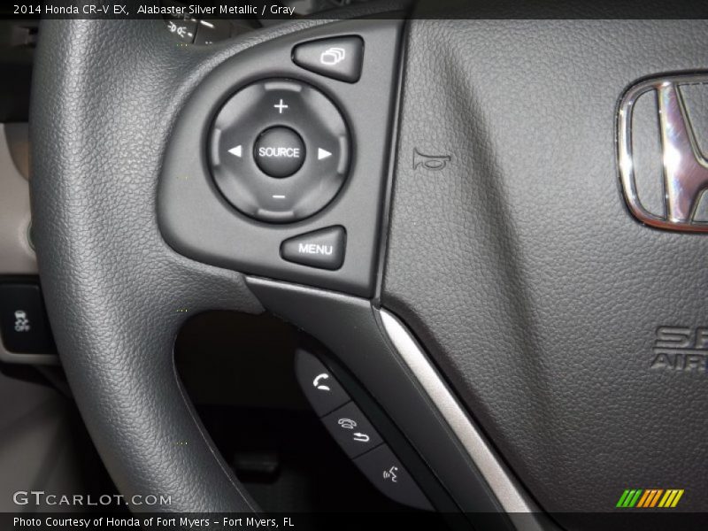 Alabaster Silver Metallic / Gray 2014 Honda CR-V EX