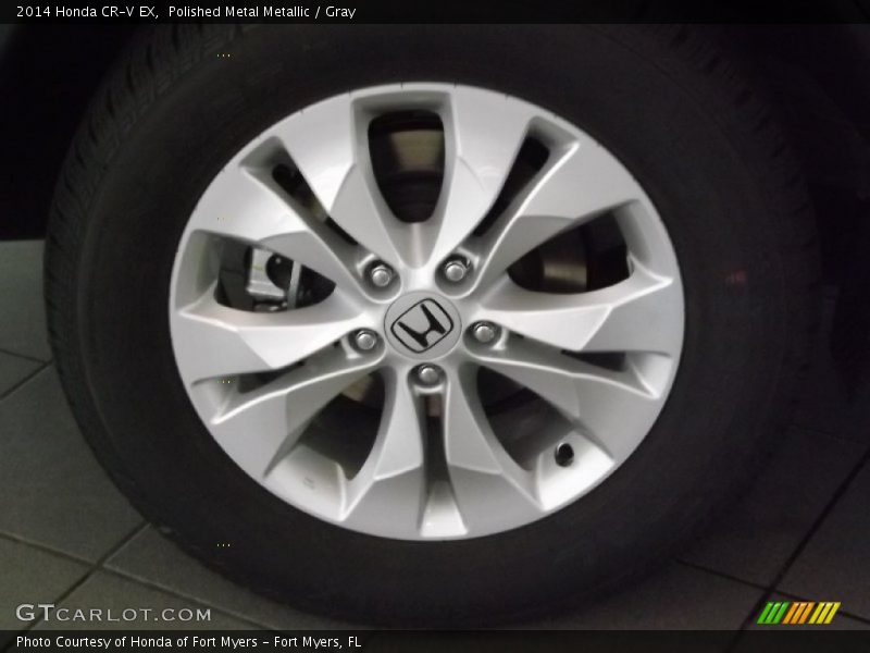 Polished Metal Metallic / Gray 2014 Honda CR-V EX
