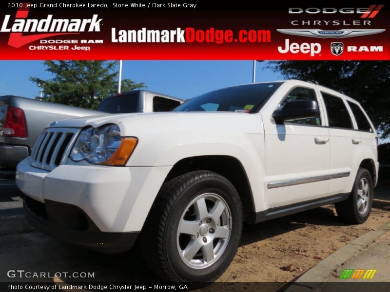 Stone White / Dark Slate Gray 2010 Jeep Grand Cherokee Laredo