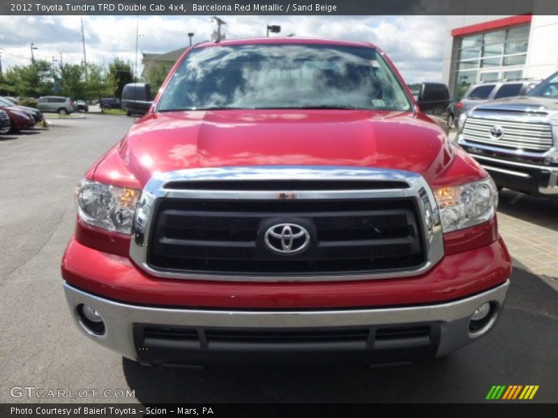 Barcelona Red Metallic / Sand Beige 2012 Toyota Tundra TRD Double Cab 4x4