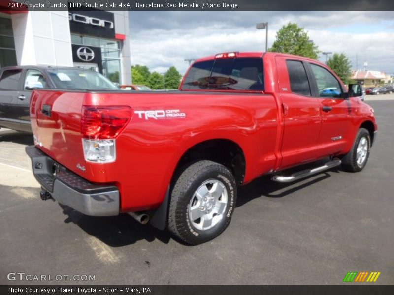 Barcelona Red Metallic / Sand Beige 2012 Toyota Tundra TRD Double Cab 4x4