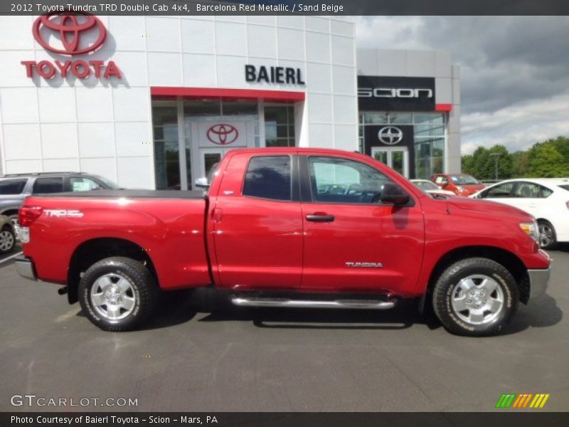 Barcelona Red Metallic / Sand Beige 2012 Toyota Tundra TRD Double Cab 4x4