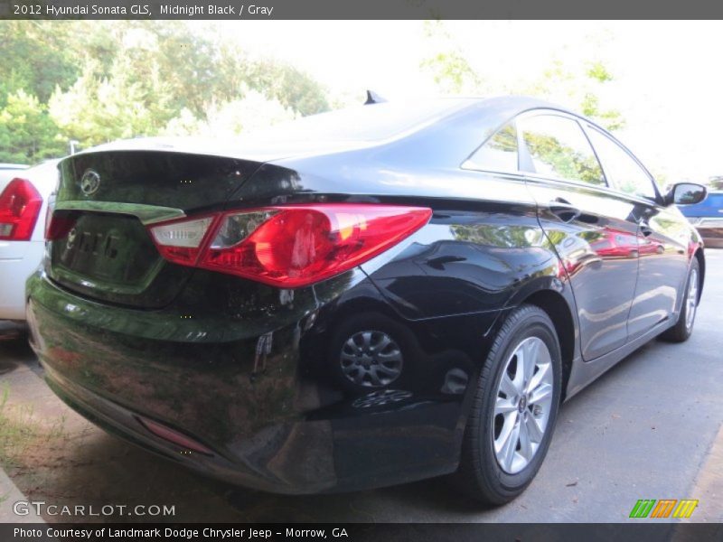 Midnight Black / Gray 2012 Hyundai Sonata GLS