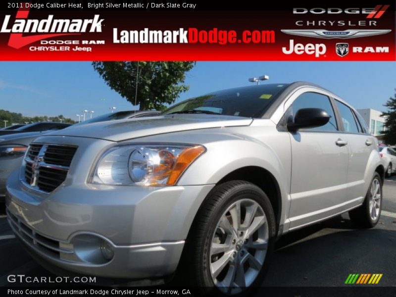 Bright Silver Metallic / Dark Slate Gray 2011 Dodge Caliber Heat